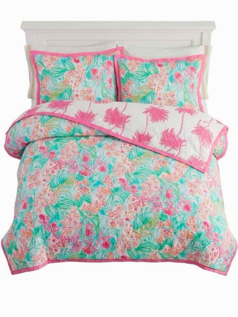 Lilly Pulitzer x Pottery Barn Teen Orchid Reversible Comforter Only Full/Queen